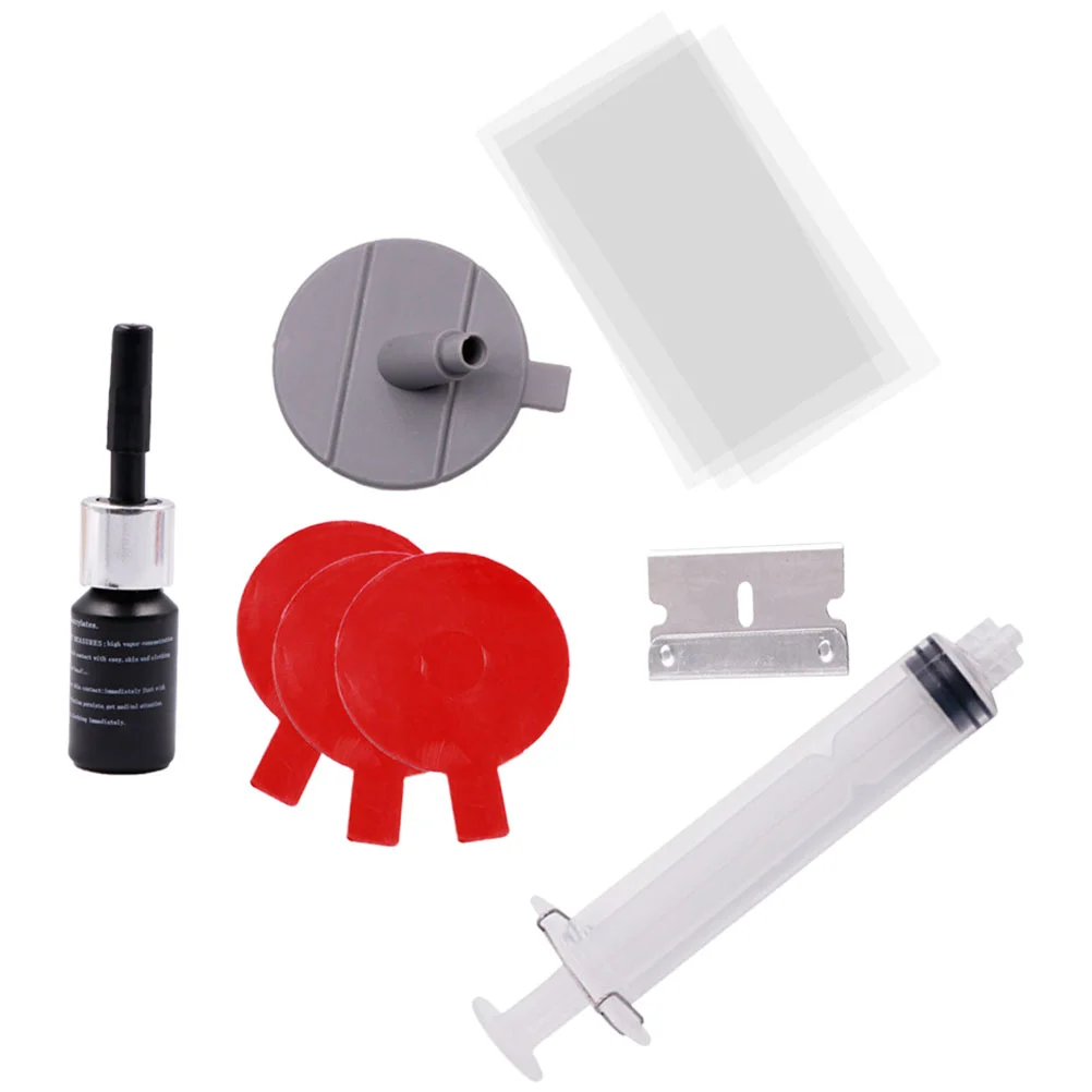 ชุดซ่อมแซมรอยแตกกระจกหน้ารถเครื่องมือซ่อมแซมตัวเครื่องกระจกแตกซ่อมแซมกระจกหน้ารถเครื่องมือซ่อมหน้าต่างรถกระจก 1