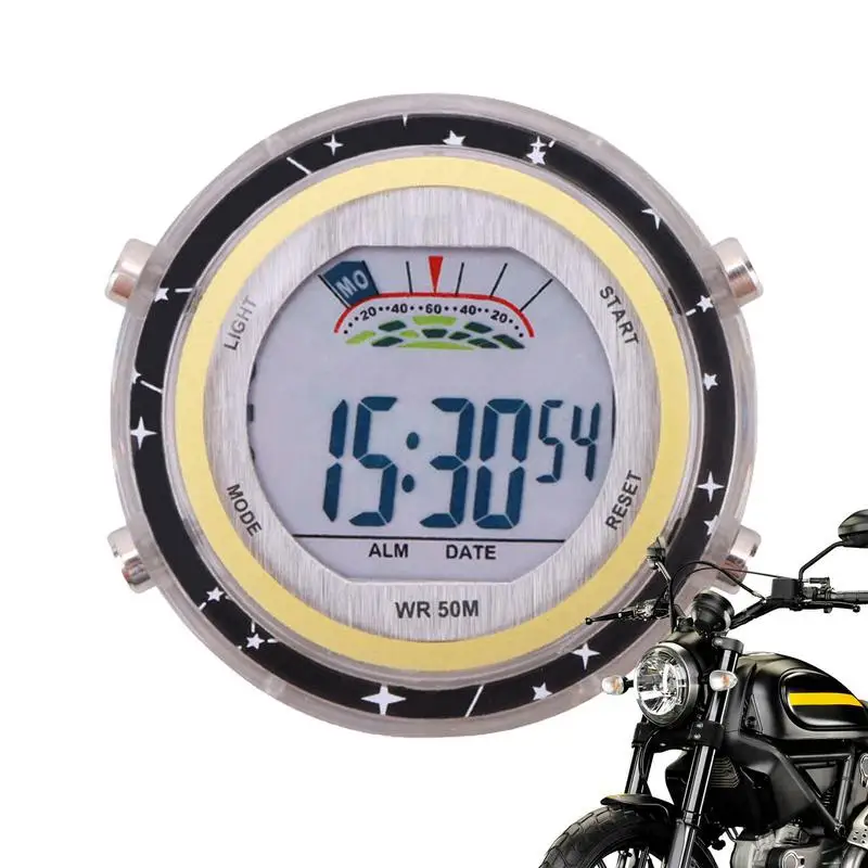 

Mini Watch Car Quartz Clock Mini Electronic Clock Waterproof Bicycle Motorcycle Watch Auto Car Clock Dashboard Clock For Motorbi