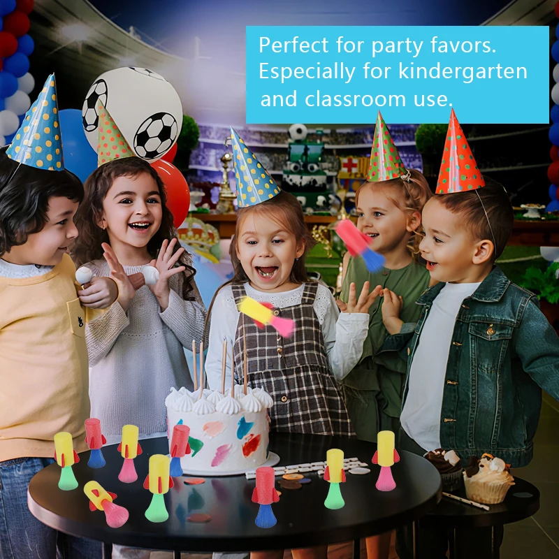 50-20Pcs Soft Catapult Rocket Toy for Kids Birthday Party Favors Goodie Pinata Fillers Classroom Prizes Compress Launcher Rocket