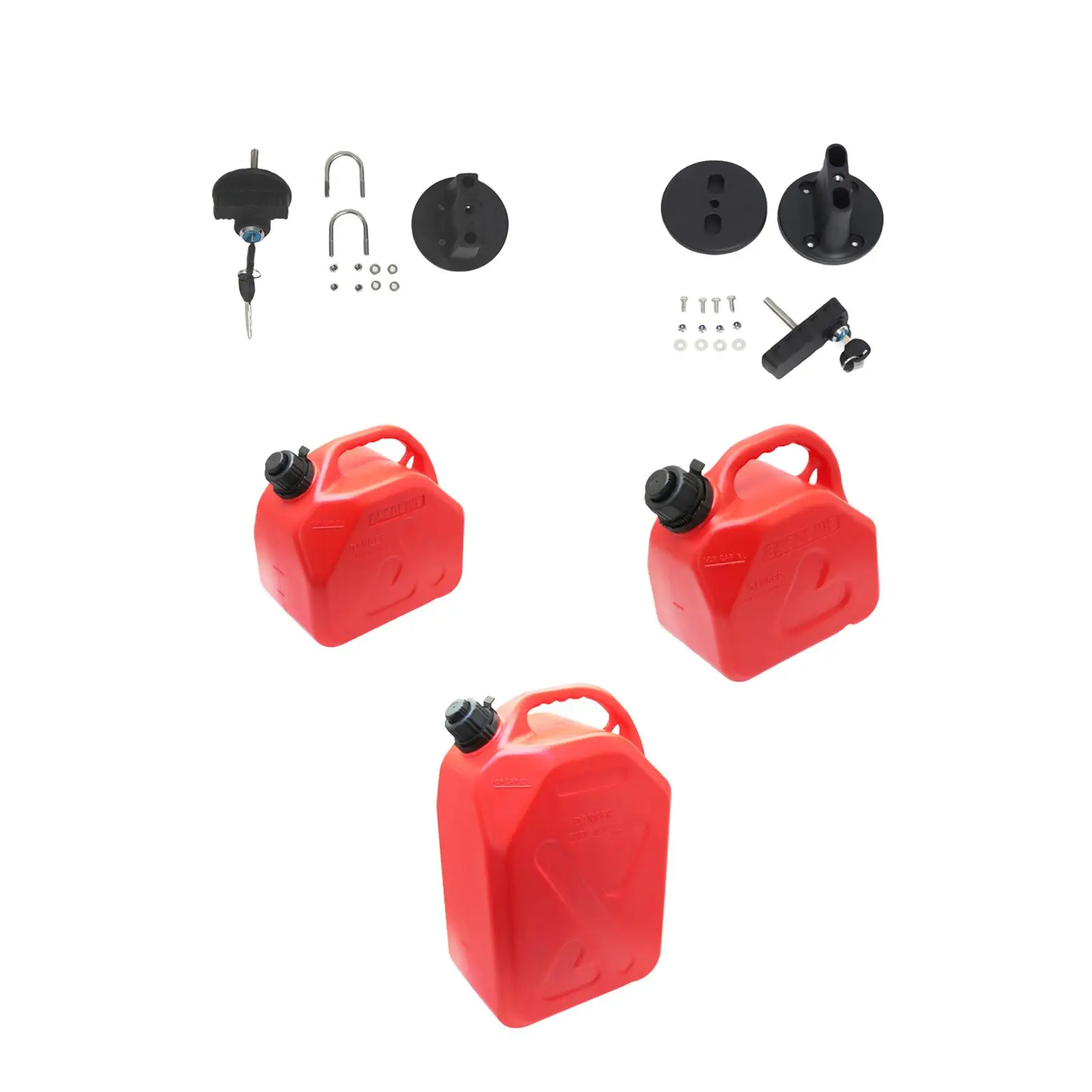 Generic Fuel Oil Tank Mount Bracket Lock Accessories Gas Tank Cans Lock