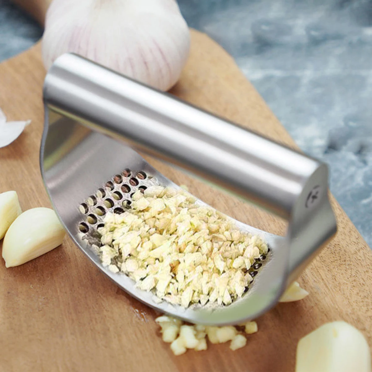 Manual Stainless Steel Garlic Press Garlic Chopped Ginger Crusher for Fruit Vegetable Tools Kitchen Accessories garlic press