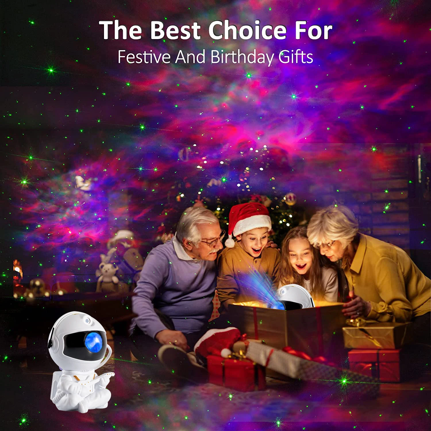 Astronaut Galaxy Starry Projector Night Light Star Sky Night Lamp For Bedroom Home Decorative Kids Birthday Gift night light,star projector lamp,led night lamp,moon projector light