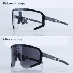 Scicon Photochromic Outdoor Sports Sunglasses - Versatile Cycling Eyewear (Photochromic B)