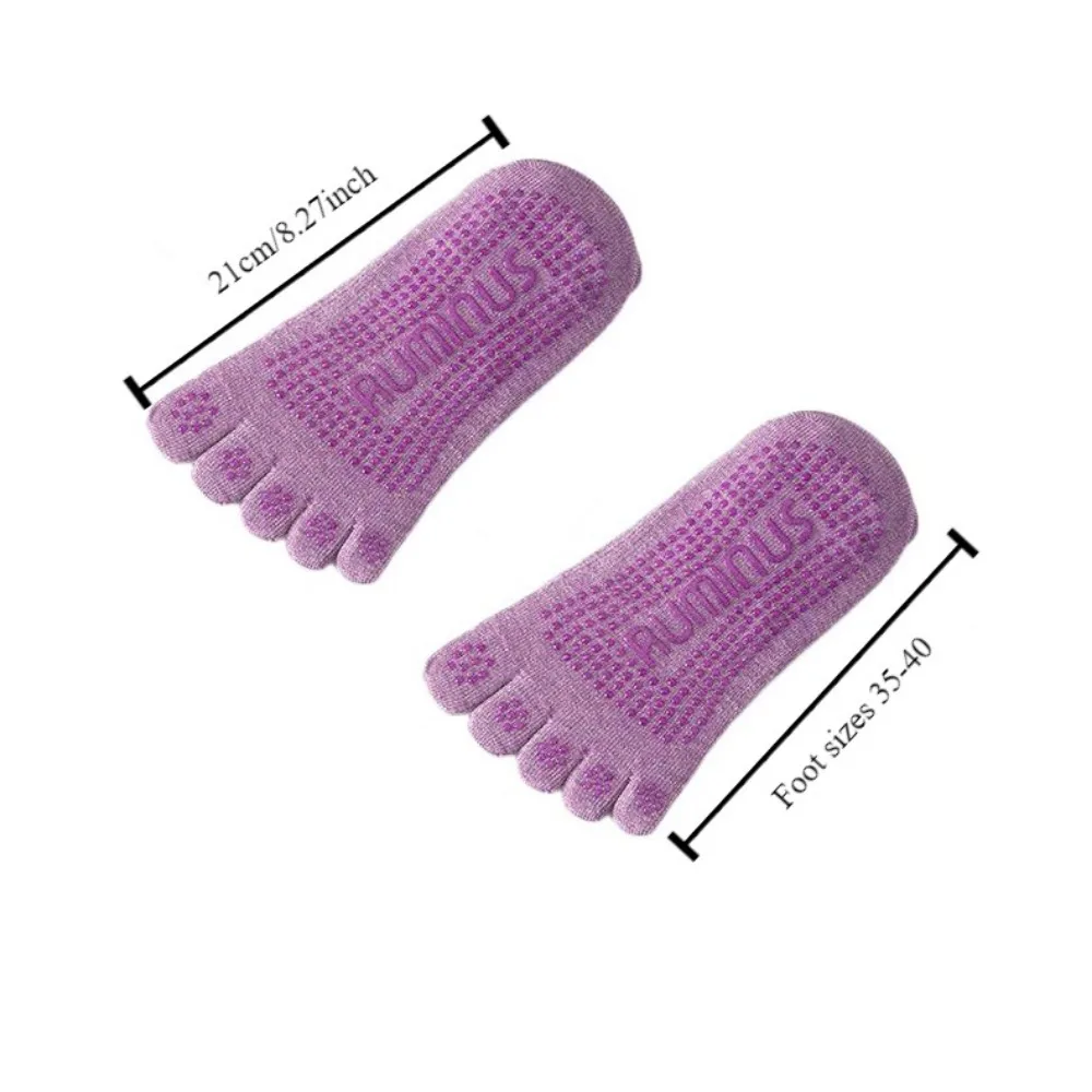 1 Pair High Quality Anti-slip Yoga Pilates Socks Cotton Split Toe Sport Socks Breathable with Grip Five-finger Socks Dance 2 Sbe3ea3cf9a78456ba92fc771a65e6c99k