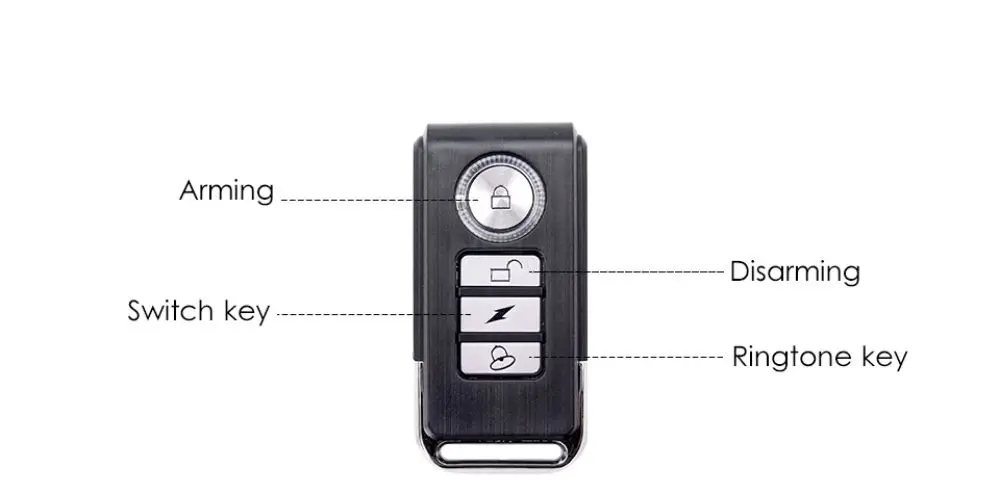 Anti-theft alarm specifications and package contents