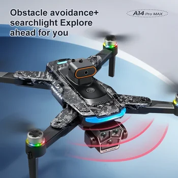 A14 PRO Max Drone 8K HD Camera Professionale 5G WIFI Brushless FPV UAV Con telecomando sullo schermo per evitare UAV aereo R