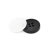 EQUBO 15/18/21/25mm 4 Holes White Black Horn Pattern Resin Buttons for Clothes Men Coat Suit Jacket Sewing Accessories Wholesale 1