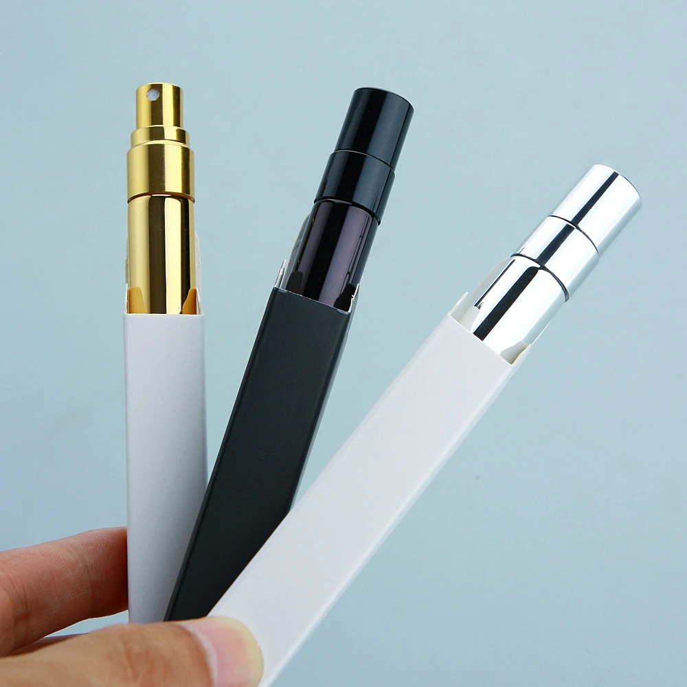 50pcs/Lot Electroplated Glass Perfume Bottles with Square Package Box, Refillable Atomi... - SKU EGPB1547 - UGI Packaging