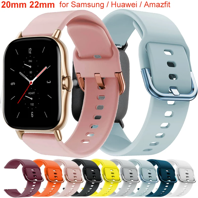Silicone Sport Watch Band Bracelet - 20mm/22mm