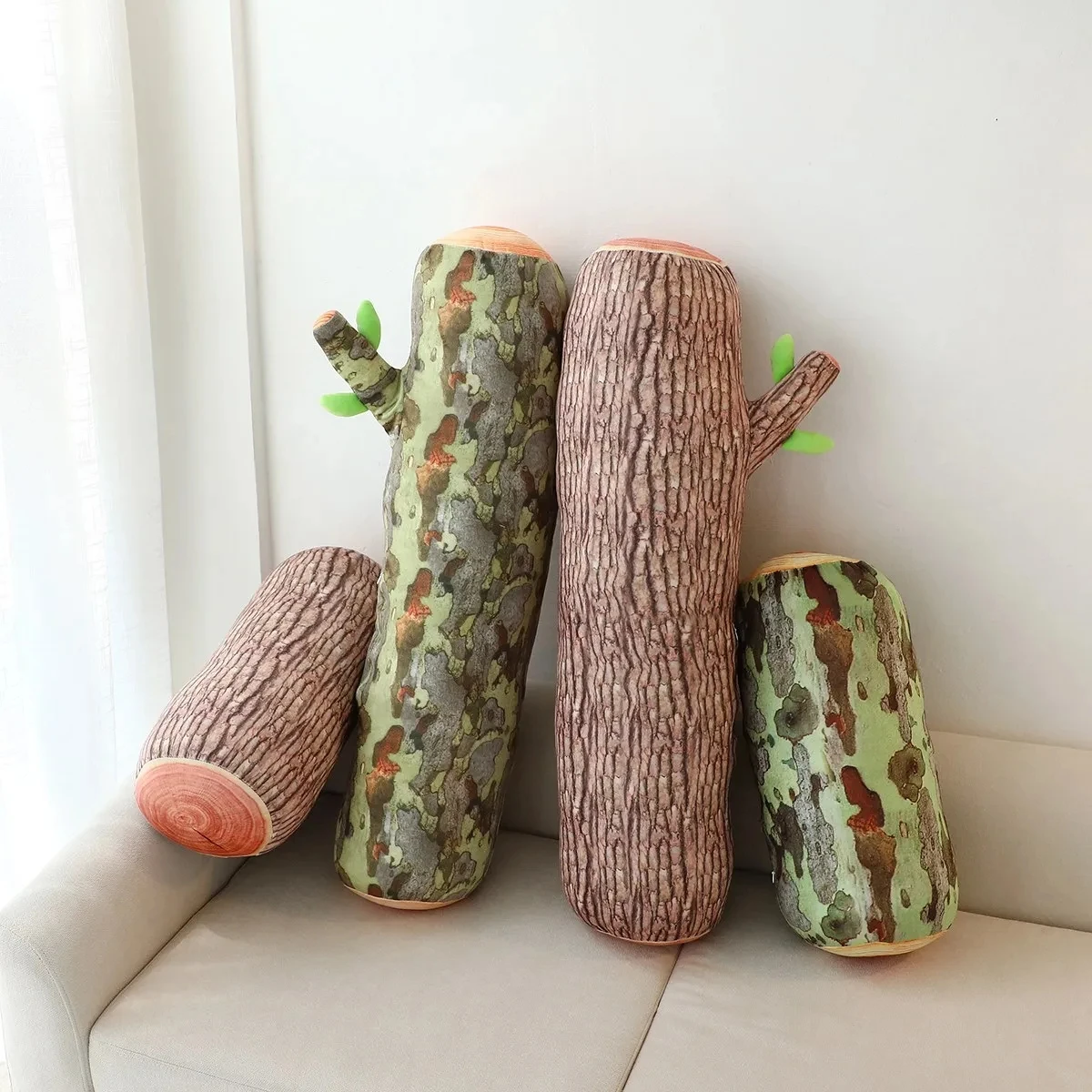 

3D имитация деревянных подушек, пень, плюшевая игрушка, Реалистичная креативная разделочная доска, Подушка для сна с деревом, подарок на день рождения, украшение комнаты