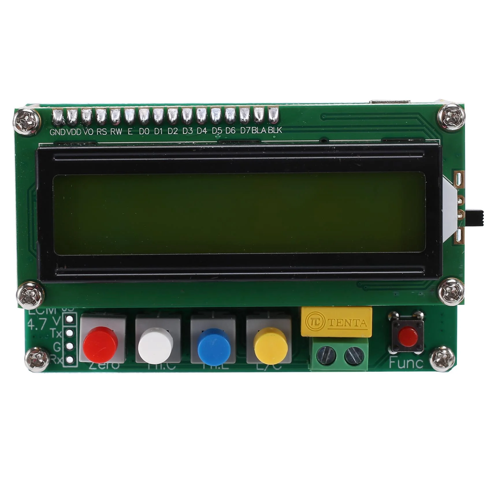 Inductance Capacitance L/C Meter Digital Capacitor Meter LCD Capacitance Meter Tester Mini USB Interface with USB Cable 5