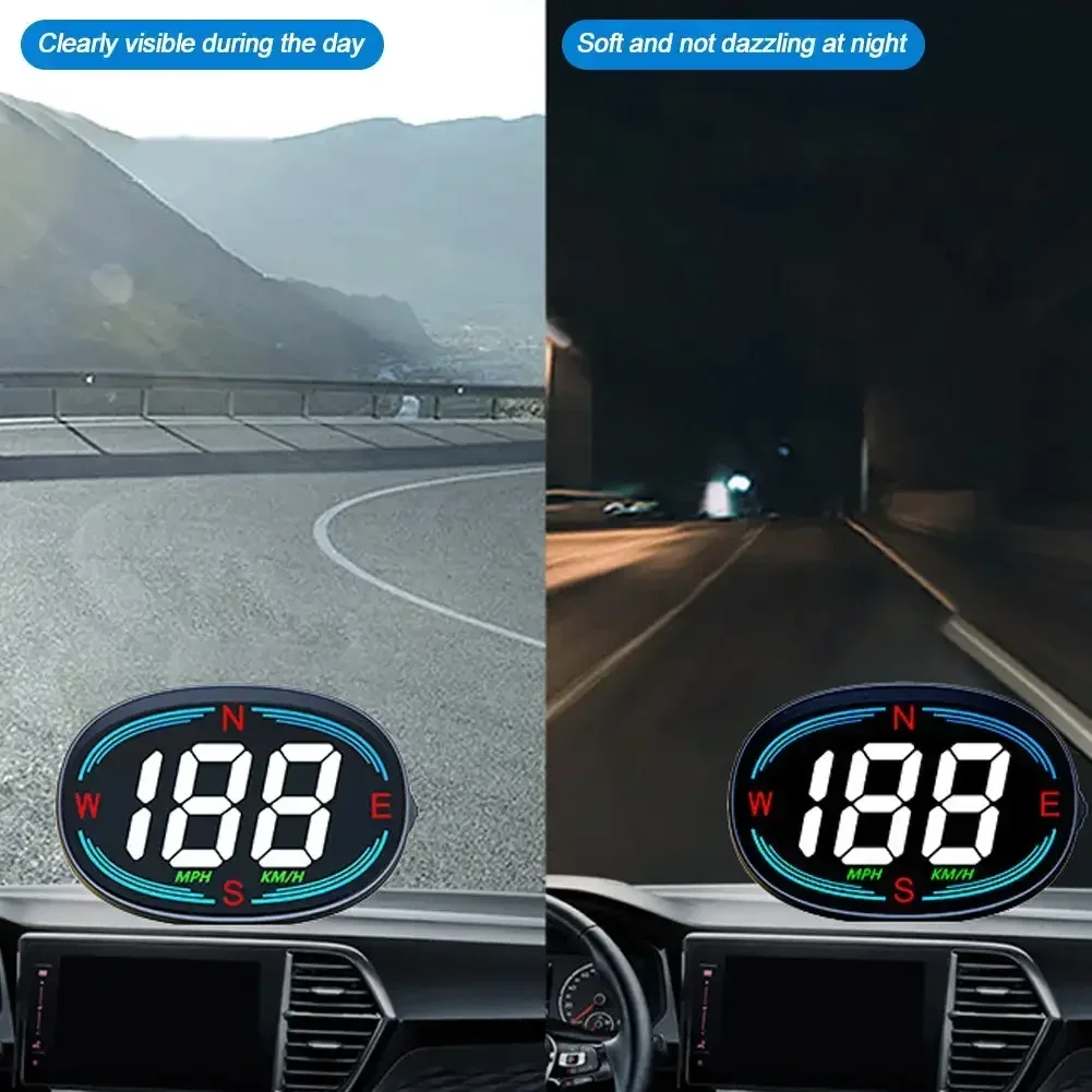 H2 GPS ڵ  ӵ HUD  ÷, Electronicos ӵ 溸 Ʈ,    MPH KMH