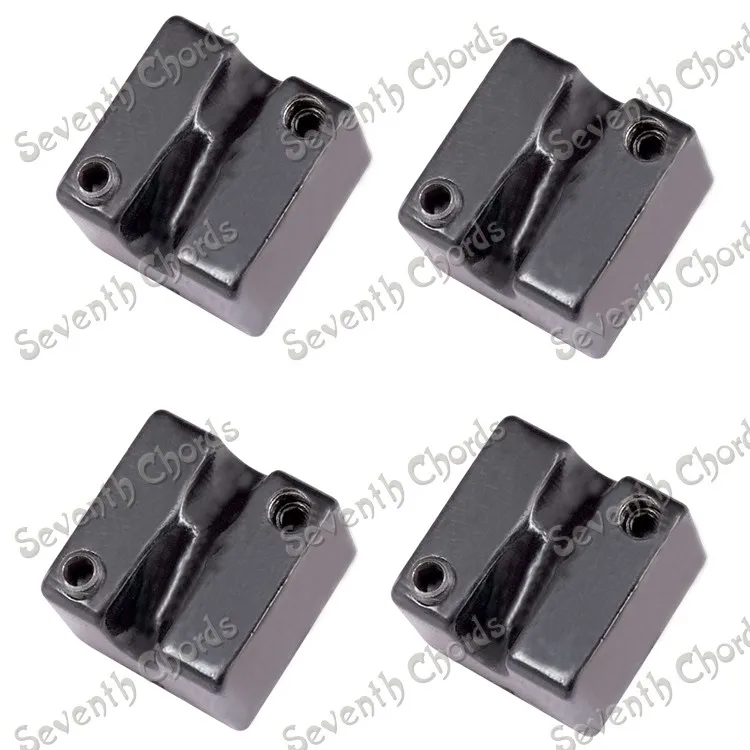 

A Set 4 Pcs Black Bass Bridge String Saddle For Headless Bass Bridge System
