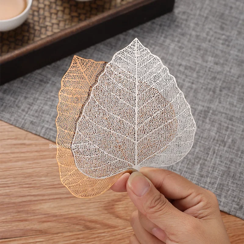 Creative Stainless Steel Tea Strainer Bodhi Leaf Shape Thickened Separation Mesh Household Indoor/office Tea Ceremony Supplies