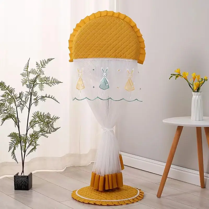 Household Electric Fan Cover Cotton Fabric Cloth Fan Cover Floor Type Protective Dustproof ZE849