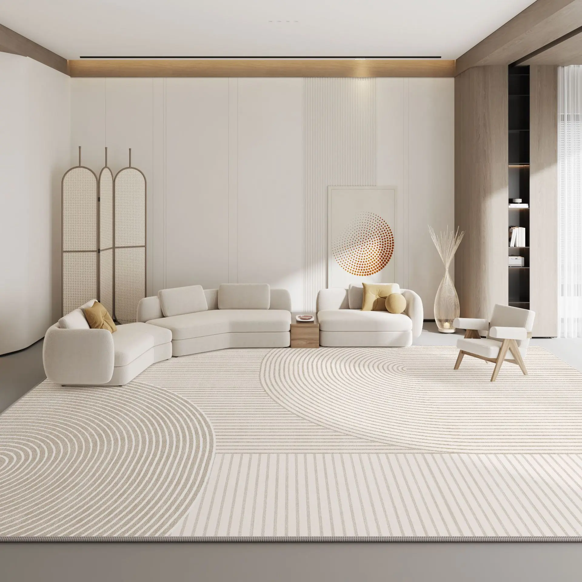 Living Room Circle Velvet TPR Modern Simple Household Bed Blanket Bedroom Carpet decorative carpet plush carpet imitated cashmere carpet coral velvet rug