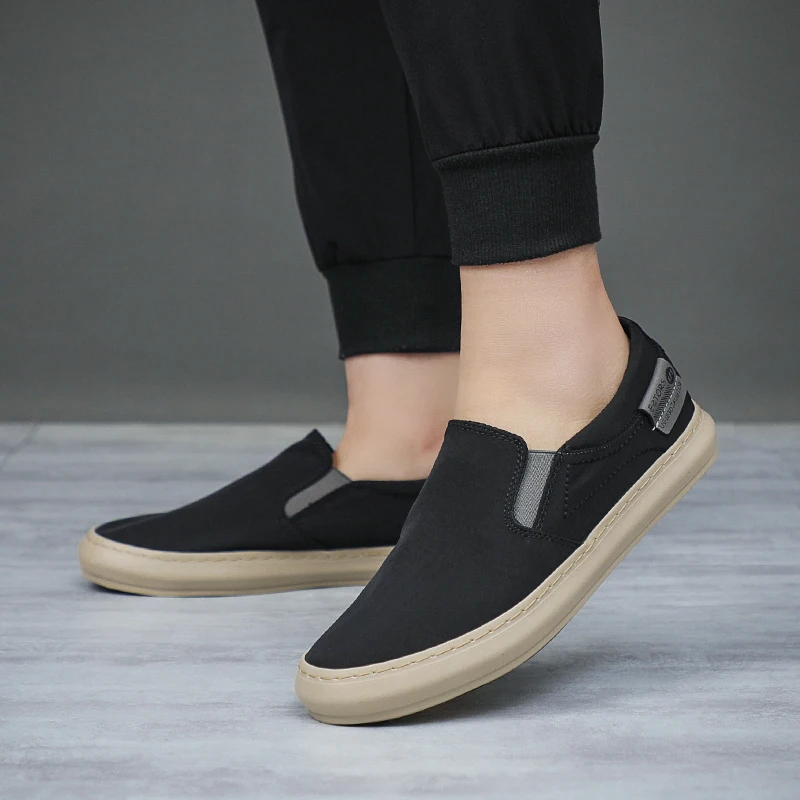 Summer Breathable Canvas Shoes Men Loafers Slip On Sneakers Fashion Casual Men Shoes Lightweight Flats Men Driving ZapatoBD24060 4