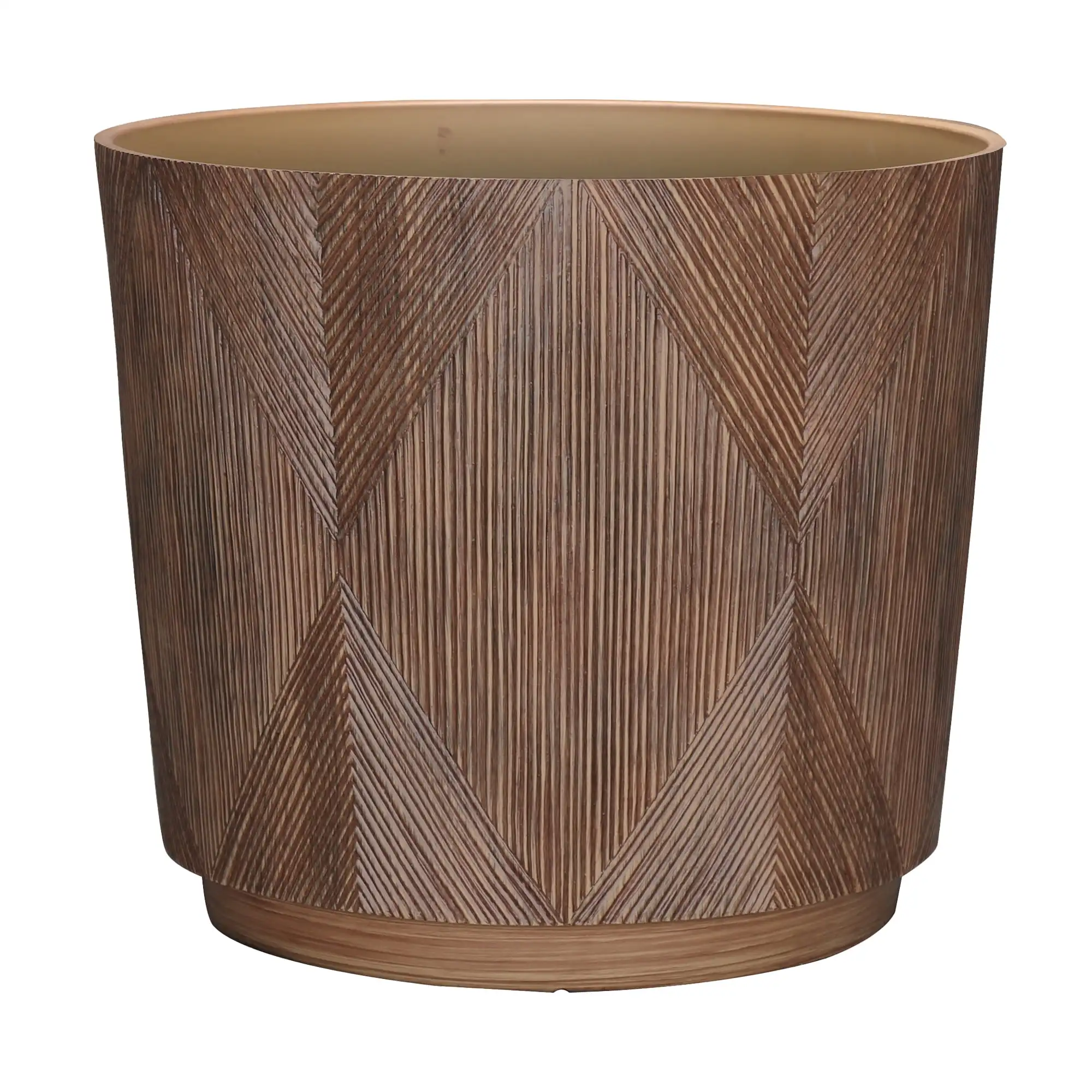 

Better Homes & Gardens Hudson Brown Resin Planter, 15.7in x 15.7in x 13.8in