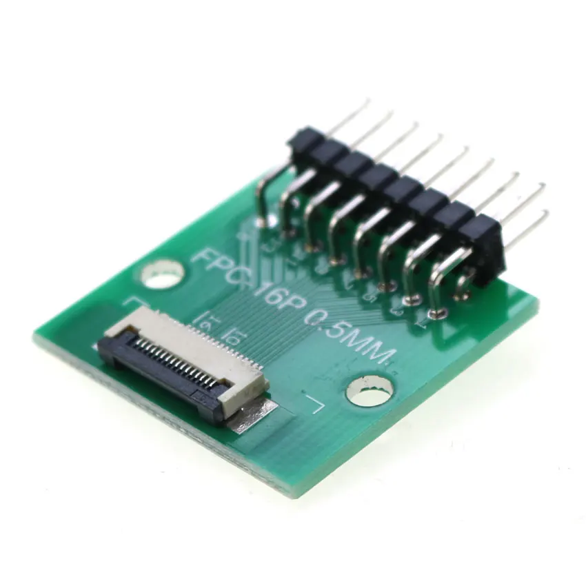 Versatile FPC/FFC Adapter Board with Double Row Straight Needle Connector – 0.5mm to 2.54mm Conversion, Multiple Pin Options Available