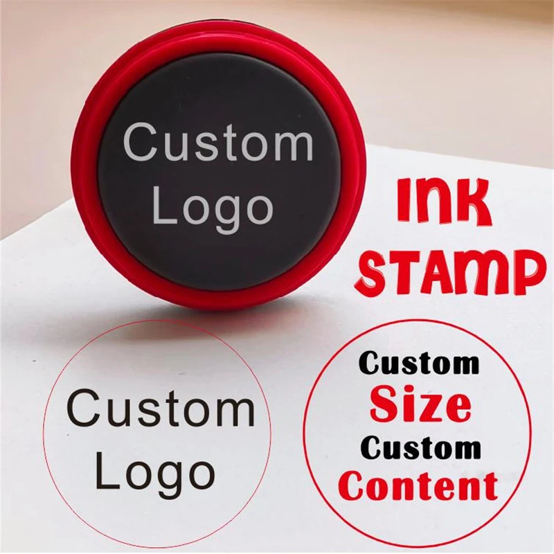 Customized Personalized Logo Self-Inking Stamp with Photosensitive Ink