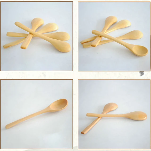 Set Di 15 Cucchiai Di Legno Piccoli - Palette Per Marmellata, Spezie, Caffè, Zucchero E Farina - Foto 5