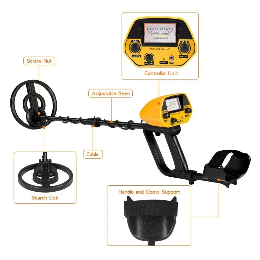MD-5090 Metal Detector Detection Instrument Underground Gold Hunter Treasure Digger