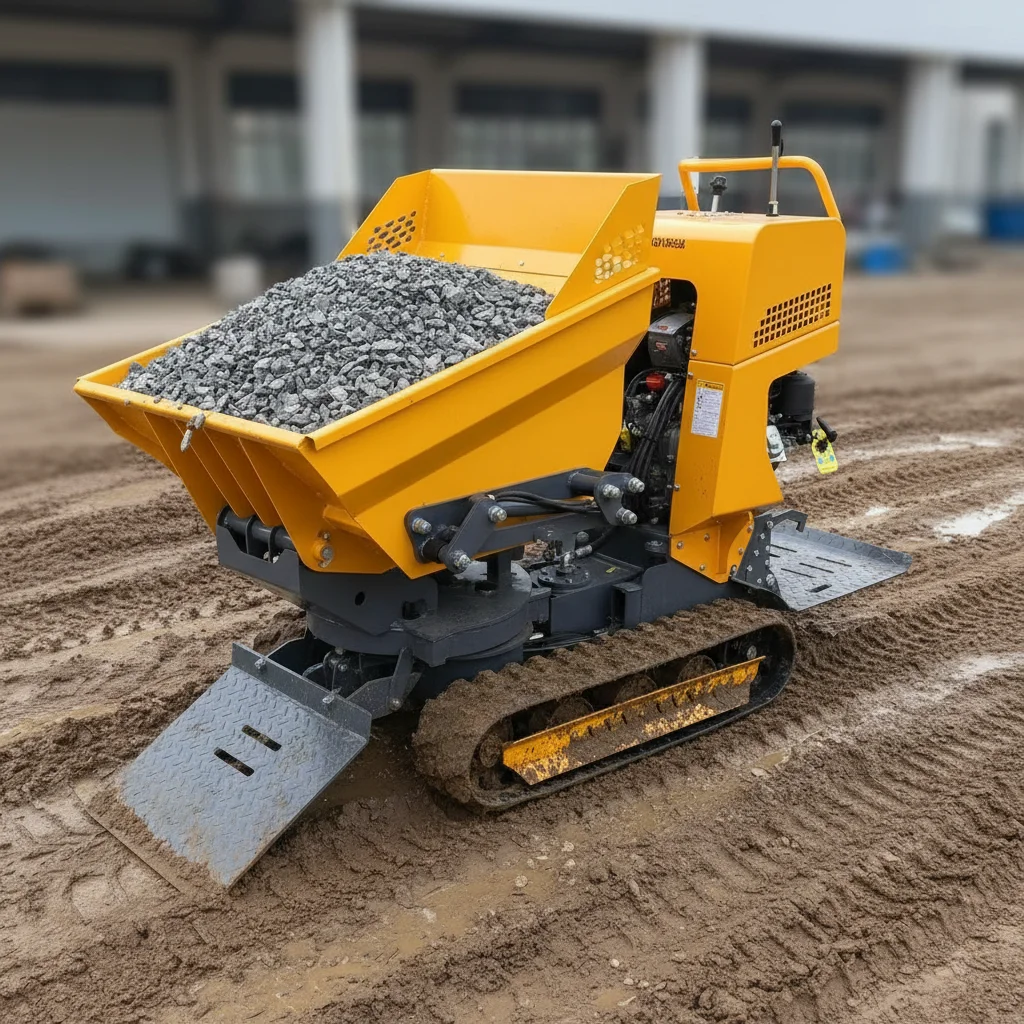 1200kg Raupendumper Mini EURO 5 EPA Hochwertiger Bau-Dumper im Angebot