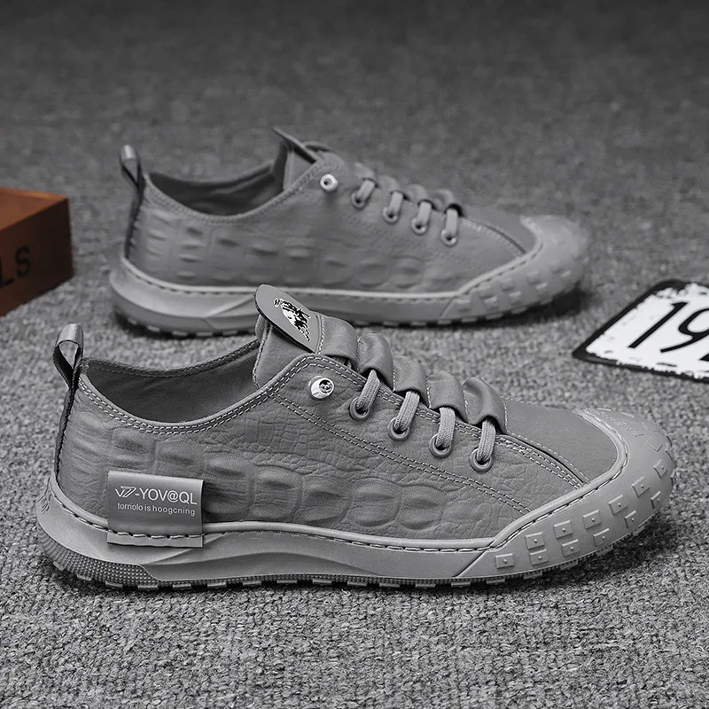 Men's canvas shoes men's retro Hong Kong Tide tide wild low youth sports flat student shoes men's casual shoes 2023 6
