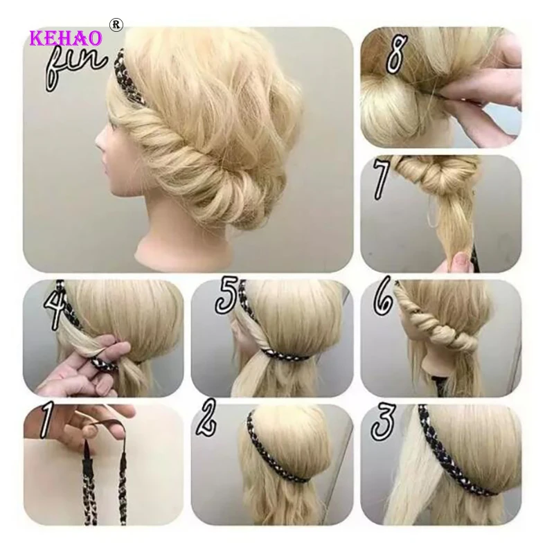 Tete A Coiffer Professionnelle Tête De Mannequin Blonde En Fiber De Haute  Température 100%, Bonne Formation Pour La Coiffure Tressée, Avec Pince  Libre - AliExpress