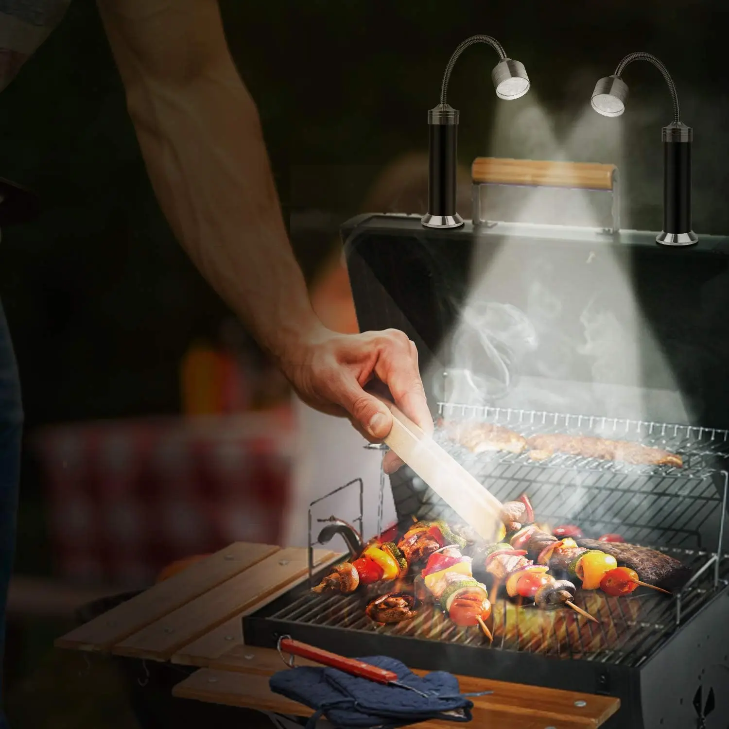 Barbecue Grill Light for Outdoor Grill Led BBQ Lights Gifts for Men Traeger Pit Boss Smoker Accessories Batteries Included