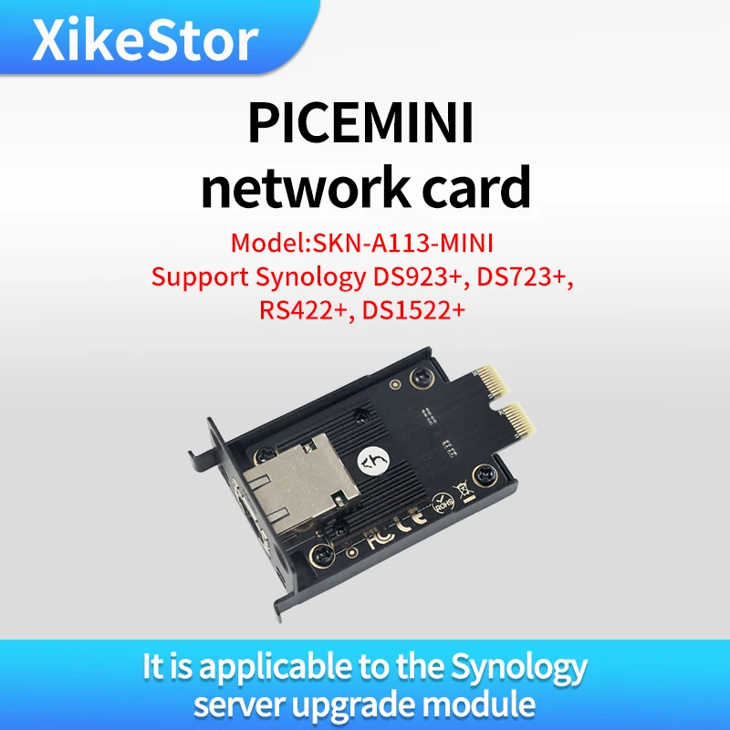 Xikestor Pcie Mini Scheda Di Rete 10Gbe Rj45 Modulo Di Aggiornamento Di Rete Adatto Per Server Sinologici Compatti Ds923 + Ds723 + Rs422 +