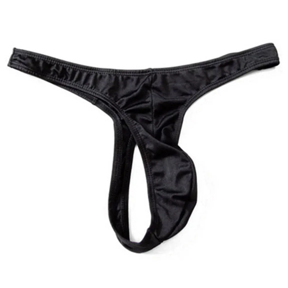 

Men Thongs And G Strings Tanga U Pouch Jockstrap Briefs Sexy Underwear Low Rise Breathable Hollow Out T-Back Erotic Homens