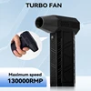 130,000RPM Air Blower Turbo Jet Fan Electric Power Display Handheld Mini Dust Cleaner High Speed Duster Gun Cleaning Tool 1