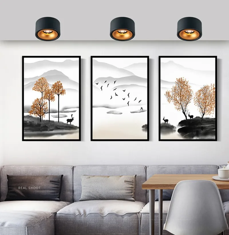 Round Surface Mounted LED Downlights 7W 12W 15W 18W Mounted Ceiling Lamps Spot Light 110V/220V driverless LED DownLight led downlight