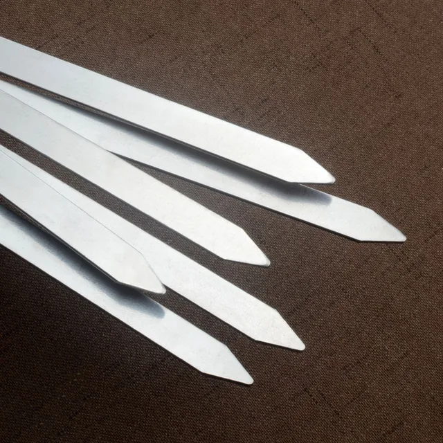 Rozsdamentes Acél Barbecue Nyárspálcák Bbq Villák Hosszú Fogantyúk Kabob Nyársai Sík Nagy Teherbírású Kemping Szerszámok 6 - Image 3