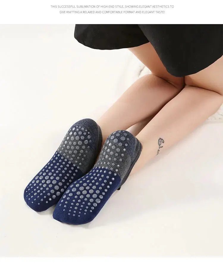 Professional Anti-Slip Yoga Socks Backless Bandage Pilates Socks Fitness Slipper Cotton Sports Socks