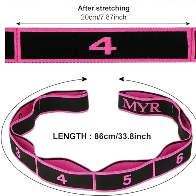 8-cell Digital Stretch Band Yoga Multi-stretch Stretch Band Children Latin Dance Posture Correction Digital Resistance Band 3