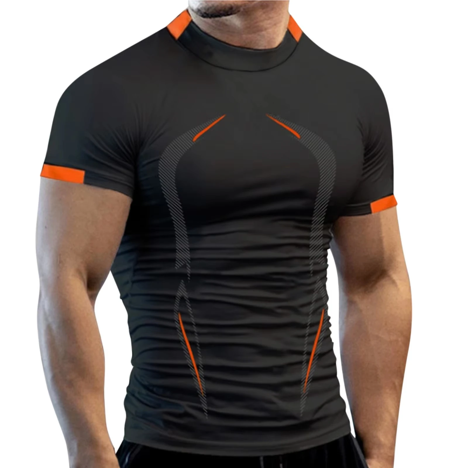 New Summer Gym Breathable T Shirt Men Quick Drying Jogging TShirt Men Training Tees Fitness Tops Running Summer Clothes