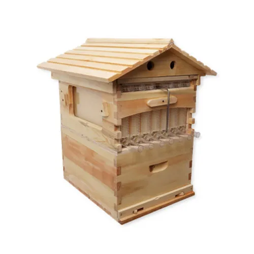 Wax Coated  Wooden  Automatic Self-Flowing Complete Honey Bee Hive