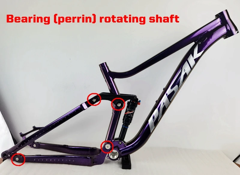 Cadre de vélo de montagne à suspension complète 27,5/29er Cadre Boost 140 mm 12