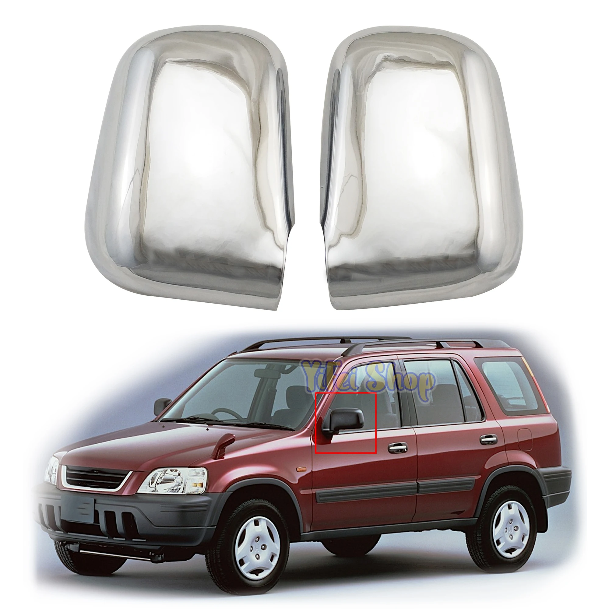 Vetro Specchietto Adesivo CR-V 97-06 Vetro Specchietto Laterale Destro Per Honda CR-V 1997-2006 - Sostitutivo Aftermarket, Convesso, Con Adesivo Per Montaggio Vetro Specchietto Honda CR-V