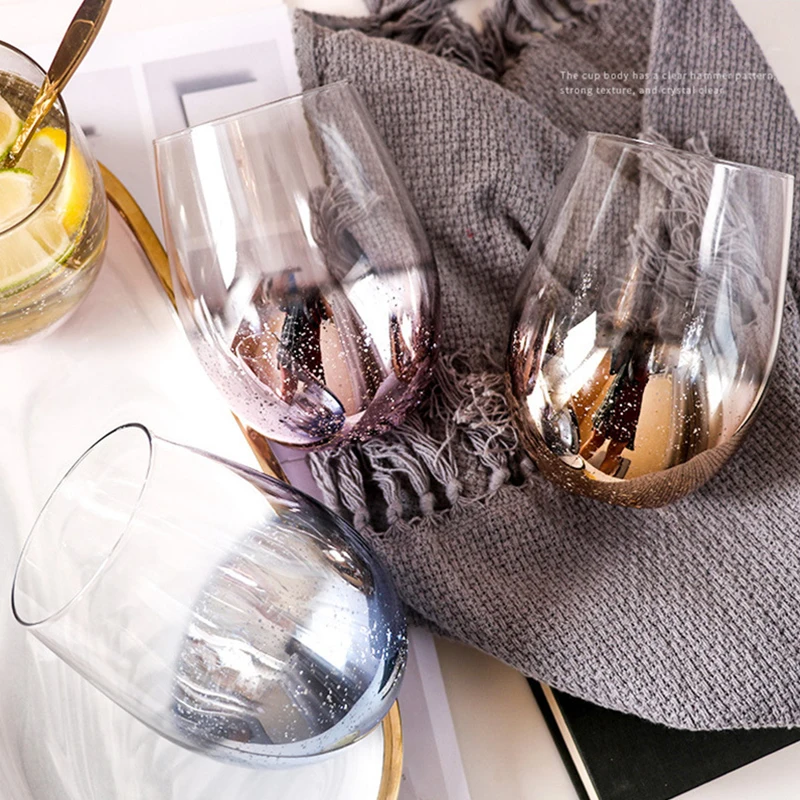 Star Sky Crystal Glass Cup, , Good Thing Recommended, Egg Shape, Coffee, Juice, Beer Cup, Valentine's Day Gift