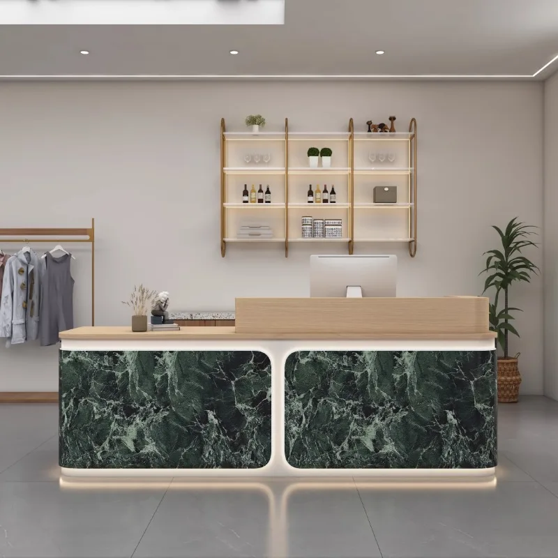 Beauty Salon Counter Outdoor Store Business Display Supermarket Cashier Desk Table For Aesthetics Bank Reception Bar Shop