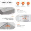 VEVOR Kitchen Sink 304 Stainless Steel Drop-In Sinks,Top Mount Single Bowl Basin  Household Dishwasher Sinks for RV Prep Kitchen 5