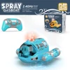 2.4G Remote Control Motorboat With Spray Light Waterproof Double Propeller Rc Boat Swimming Pool Kids Toy RC Boat Gift For Boys 6