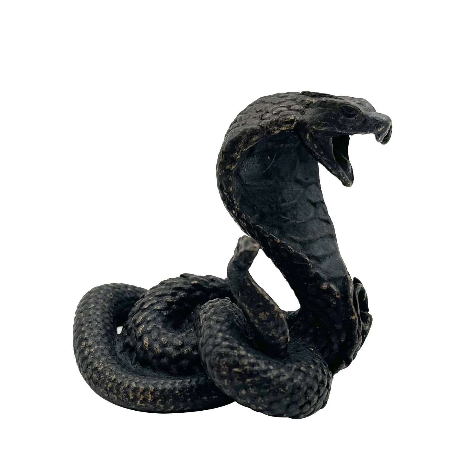 

Античная латунная Кобра, искусственная змея, миниатюрные фигурки зодиака, украшение для рабочего стола, аксессуары для поделок