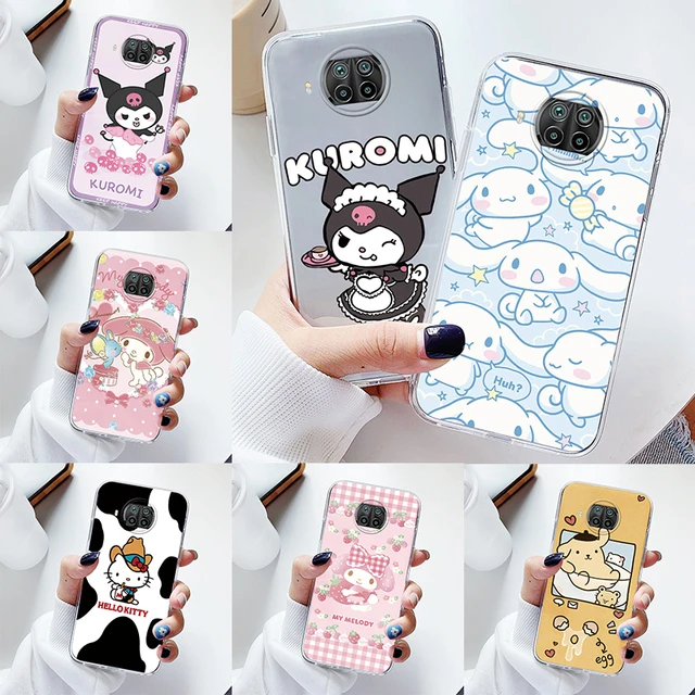 Cover For Xiaomi Mi 10T Lite 5G Funda Phone Case Kuromi My Melody Family  Back Cover