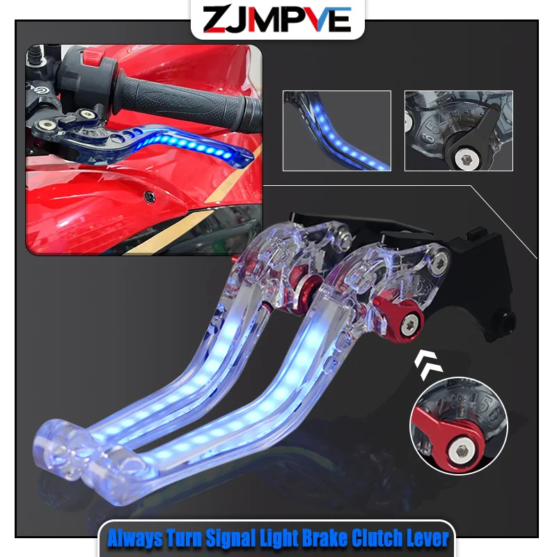 

Motorcycle Always-on Turn Signal Light Adjustable Brake Clutch Levers Handle For Honda CB300R CB150R CB500 F/X CB190X CB300F FA
