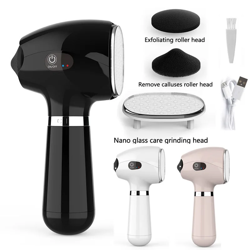 

2022 NEW Pedicure Tools Nanoglass Skin Care Electric Foot File Dead Skin Callus Remover USB Foot Grinde Machine Foot Care Tool