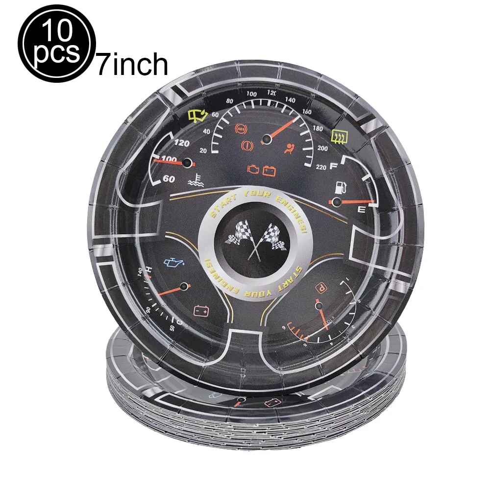 Racing Car Party Supplies Party Disposable Tableware Racing Car Party Supplies Boys Birthday Party Decorations Disposable Tableware Dinner Plates Dessert Plates Cups Napkins
